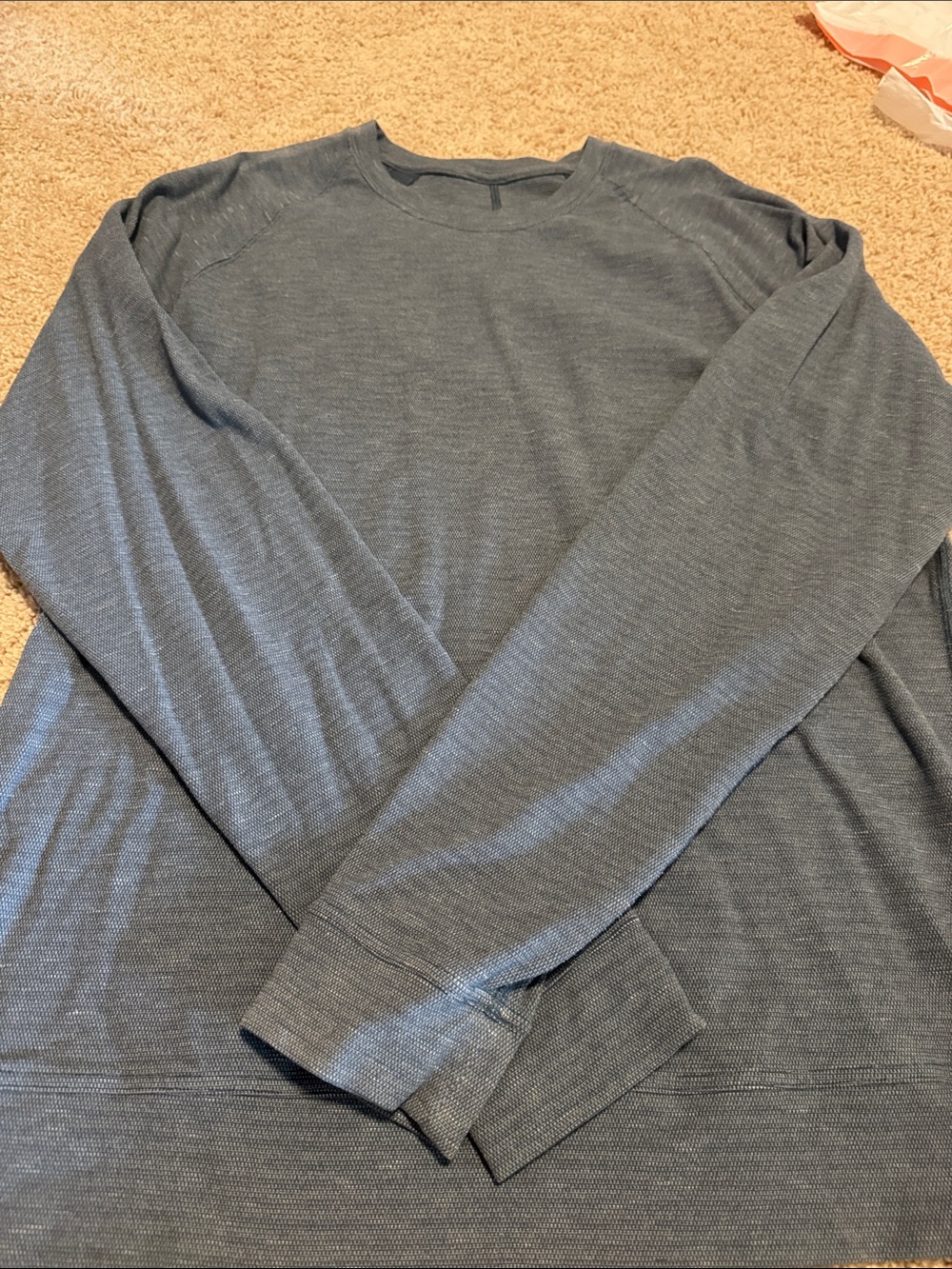lululemon athletica Men's Long-Sleeve Crewneck - Charcoal Gray